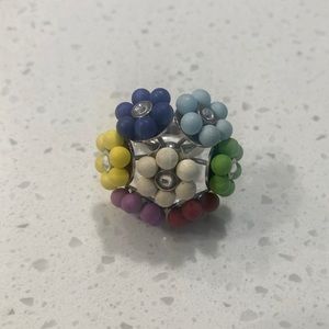 Authentic Swatch Flower Bouquet Ring